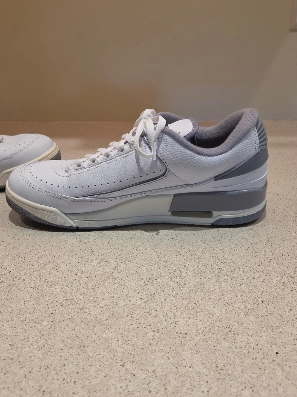 Jordan 2/3 'White Cement Men’s White and Light Gray Low-Top Sneakers